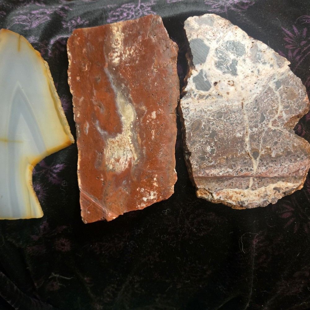 Agate And Jasper Slabs, Nice Colors And Patterns. Idaho