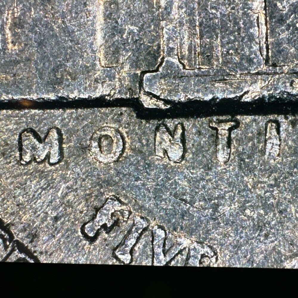 1991 P Jefferson Nickel Grease Error
