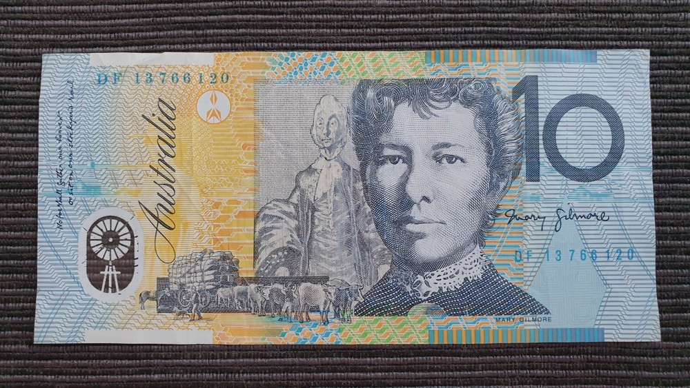 AUSTRALIA $10 2013 LAST PREFIX Polymer Banknote DF13 766120