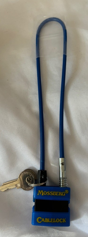 New Blue Mossberg Cablelock Lock For Guns, Firearms