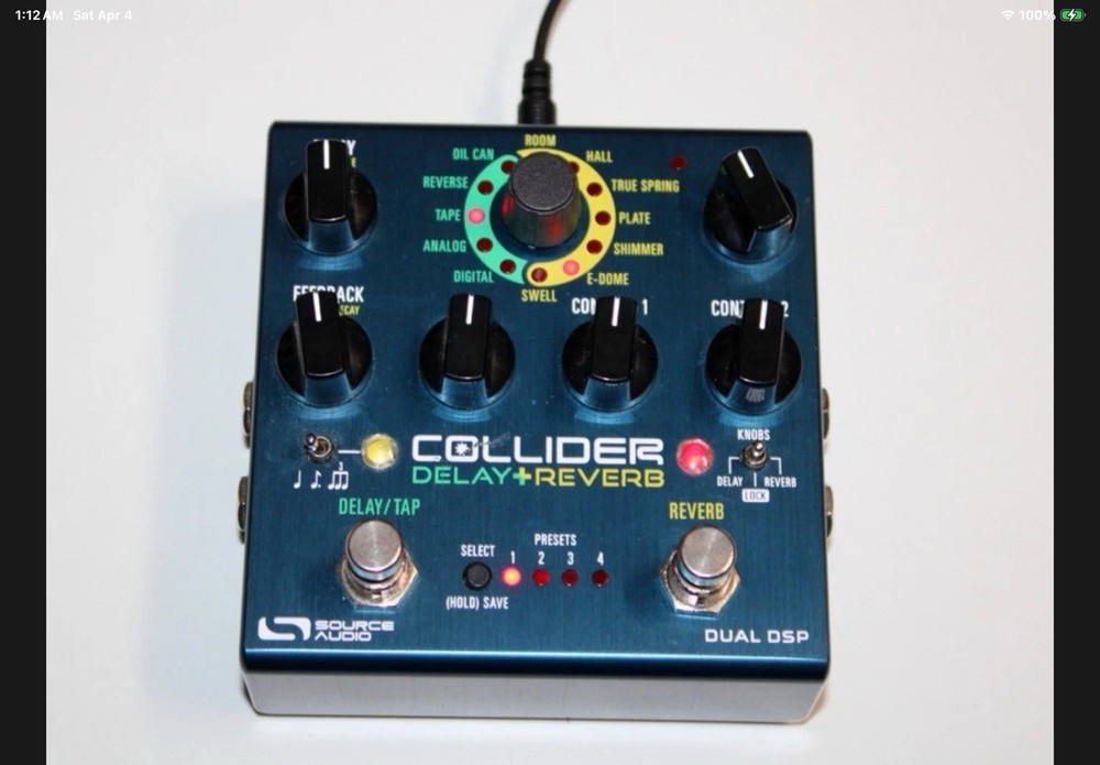 Source Audio Collider Stereo Delay & Reverb Pedal