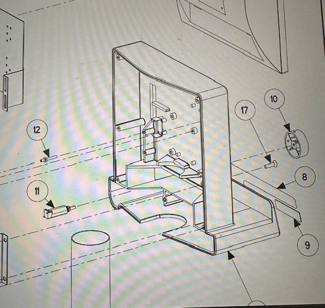 Hunter wheel balancer rotary encoder for selection knob