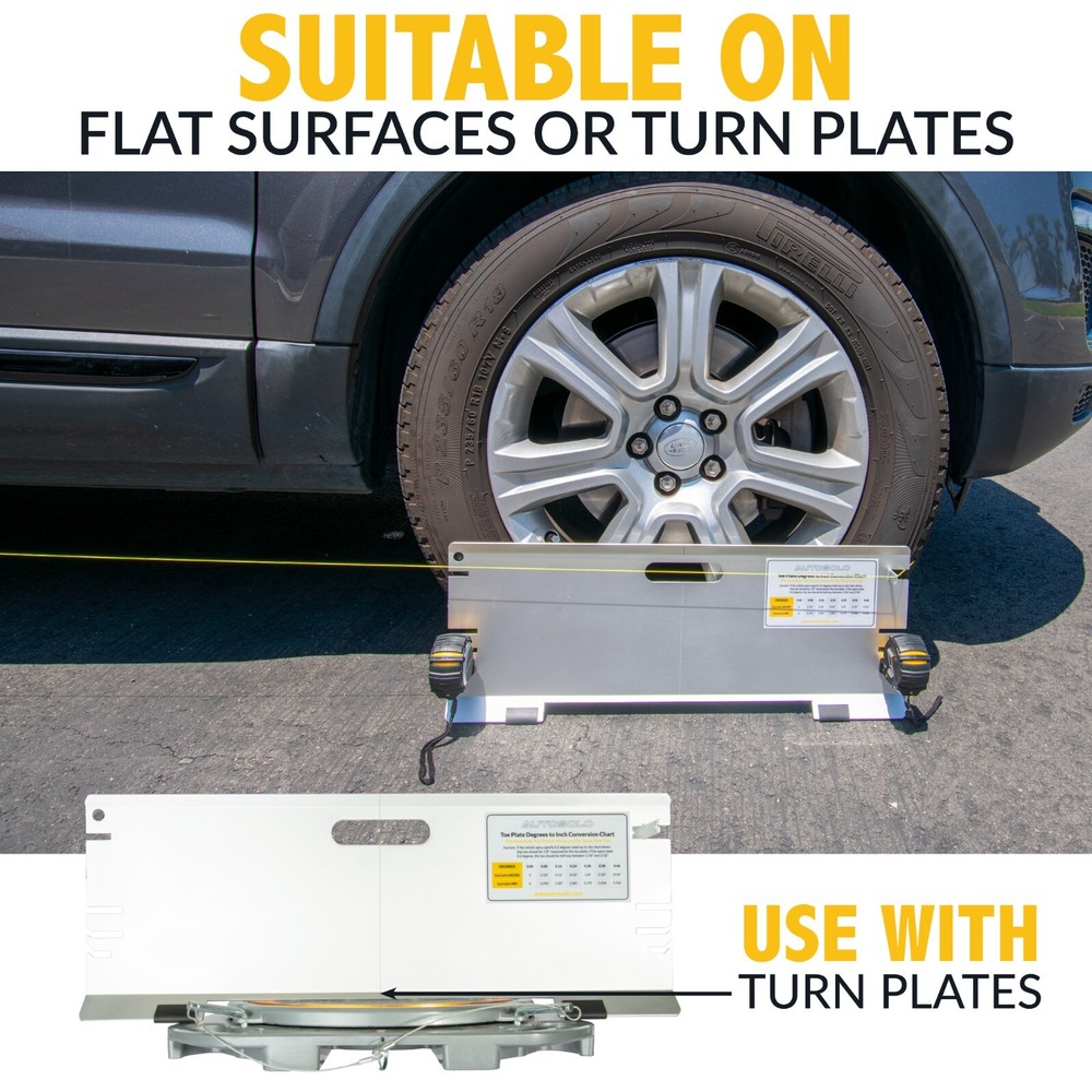 Toe Alignment Plates - Wheel Alignment Tool Kit for Automotive Wheel Alignment