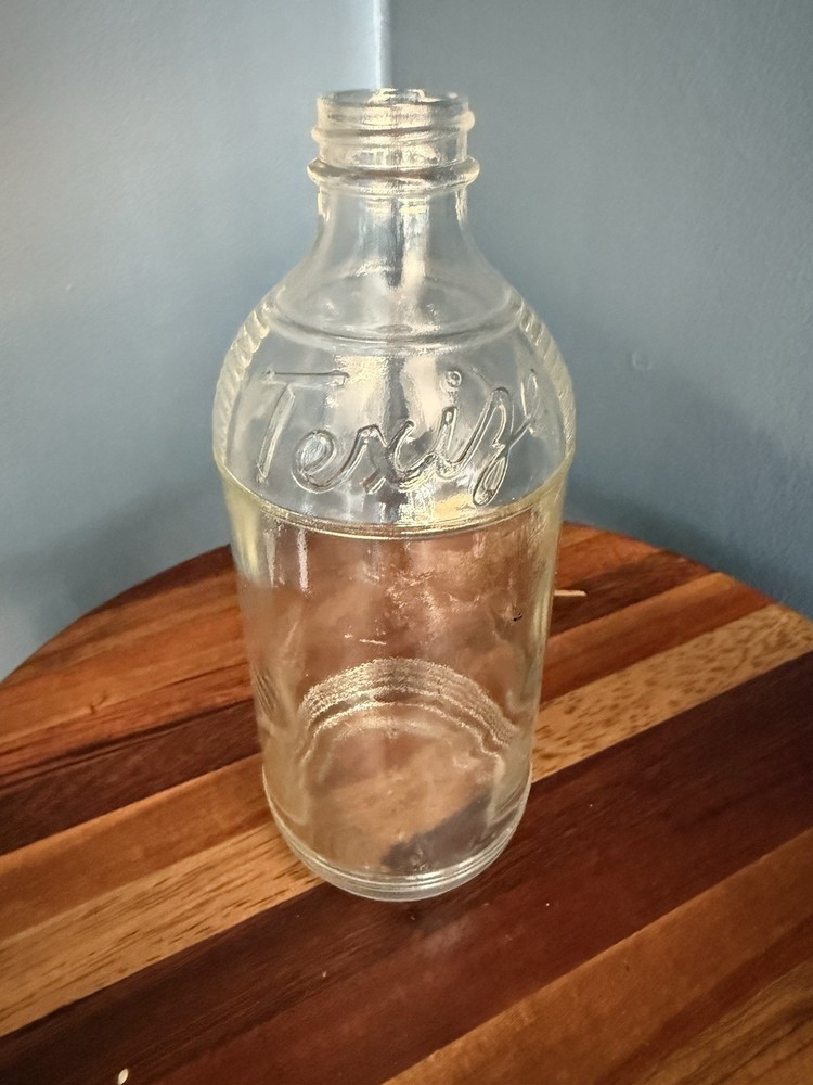 Texize Glass Bottle Embossed Ringed