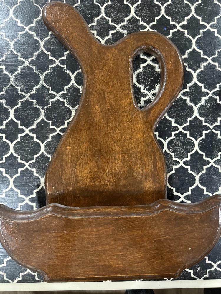 Vintage Solid Wood Cookbook Book Stand Reading Display Holder Rustic