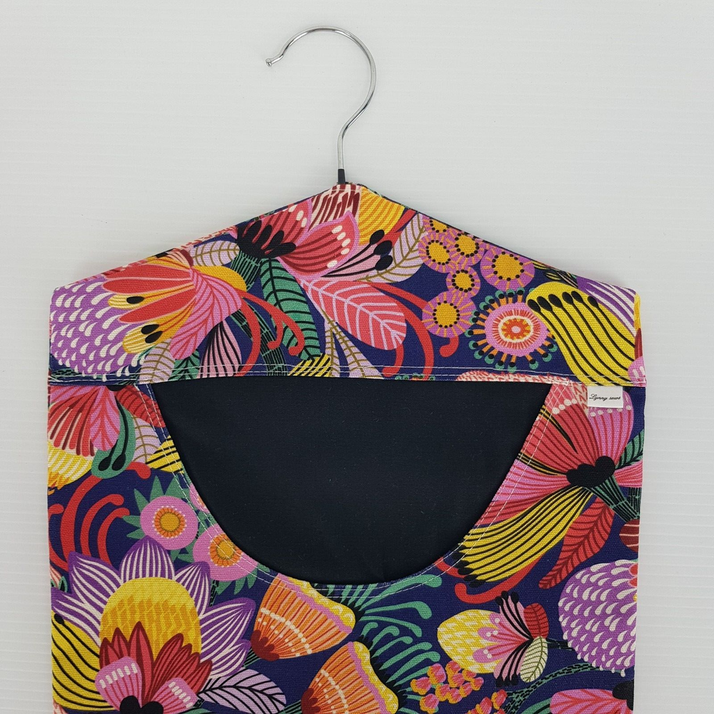 Peg Bag Handmade Floral Pattern Colourful Lined Laundry Clothes Peg Holder