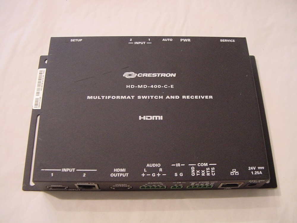 CRESTRON MULTIFORMAT SWITCH AND RECEIVER HD-MD-400-C-E