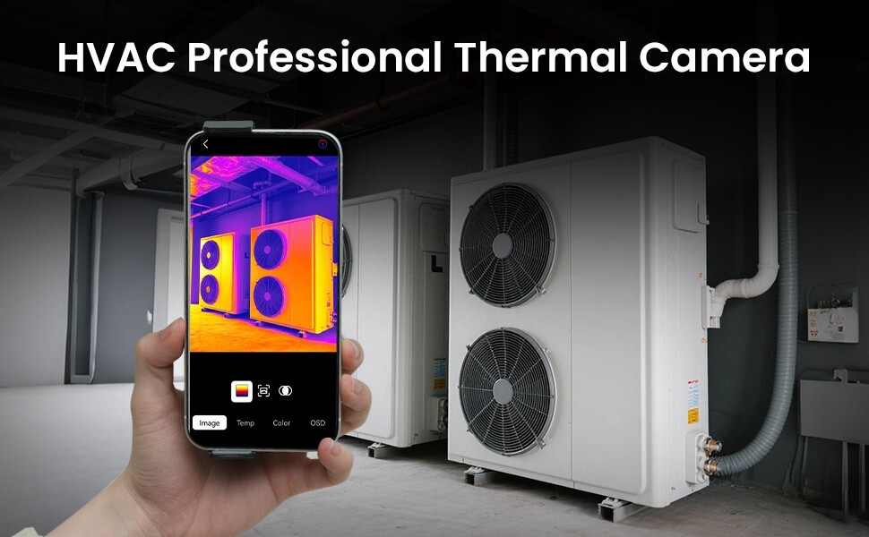 256x192 IR Resolution Wireless Thermal Camera for Android & iOS WiFi Handheld