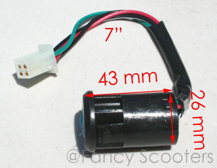 Apollo Blazer 9 & 9DX 125cc, ATV Key Ignition Switch
