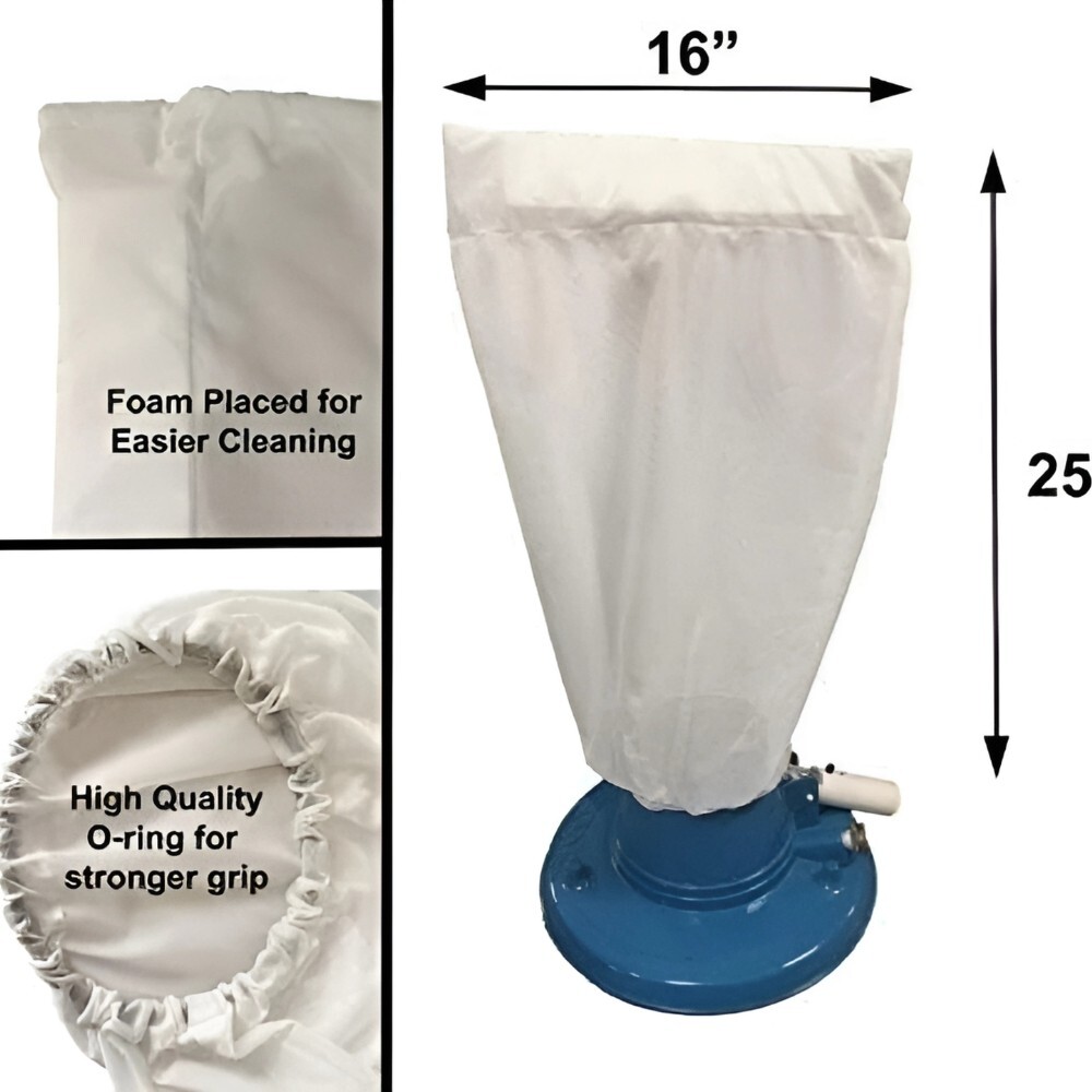 Pool Fine Mesh Leaf Vacuum Bag For Leaf Master Leaf Eater Leaf Catcher (4 Pack)
