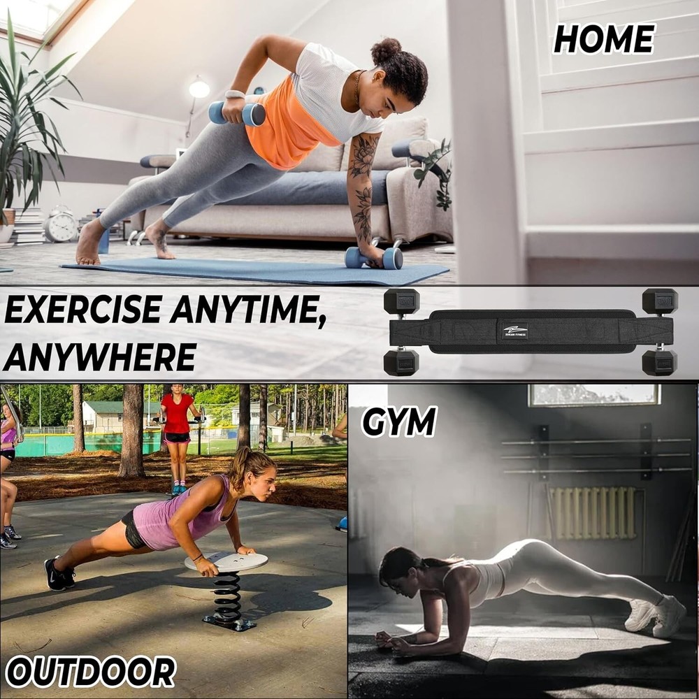 Hip Thrust Belt - Heavy duty, Comfortable, Adjustable hip belt for...(450 lbs)..