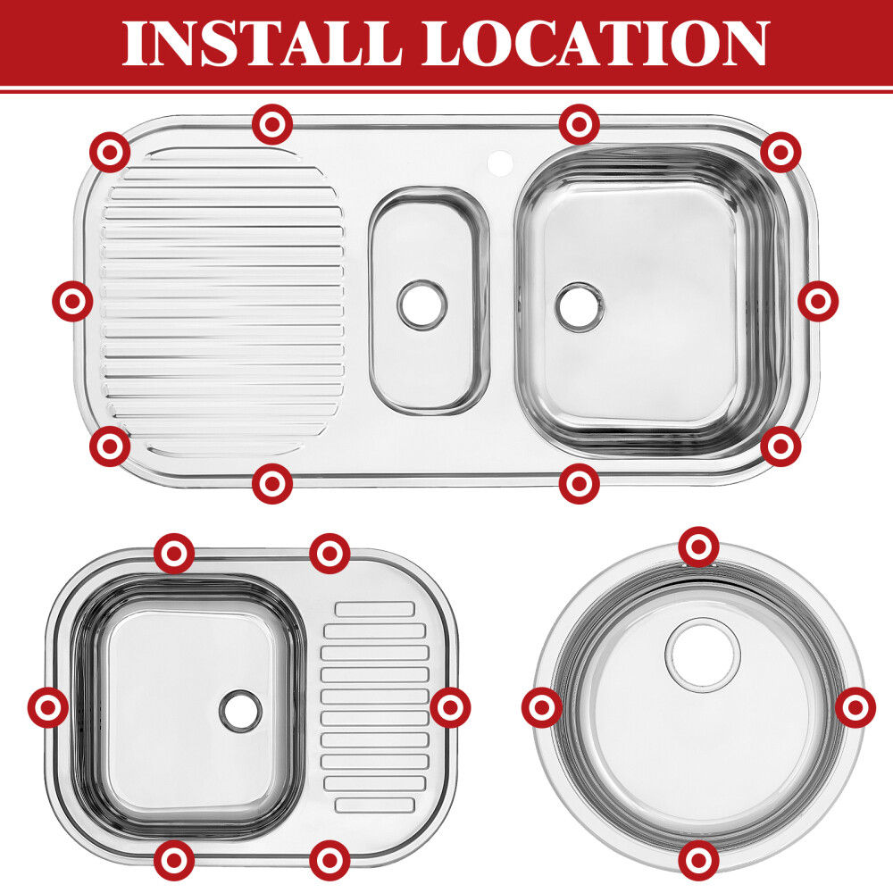 10pcs Sink Fixed Clips Mounting Sink Clips Sink Installation Clips