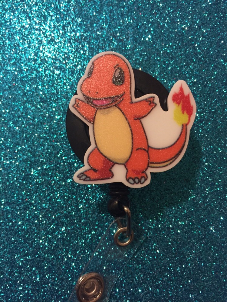 Charmander Inspired Retractable Badge Reel Holder