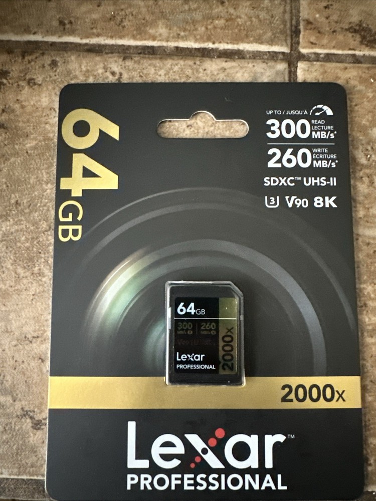 Lexar 64GB Professional 2000x SD Card