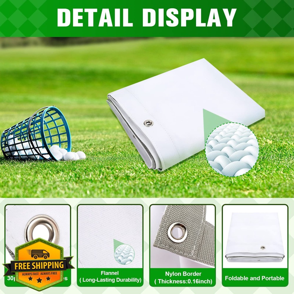 aikeec Golf Simulator Impact Screen 7mm Thickened hScreen