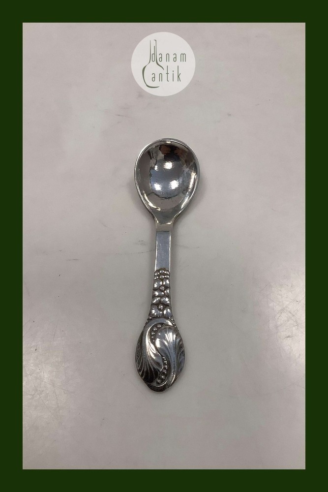 Evald Nielsen No 12 Silver Sugar Spoon (extra large)