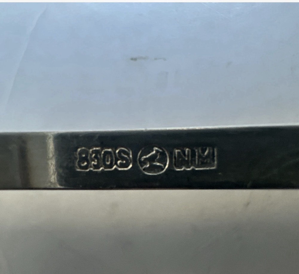 Norwegian 830s Silver Serving Fork by Brodrene Mylius "Tele" Pattern