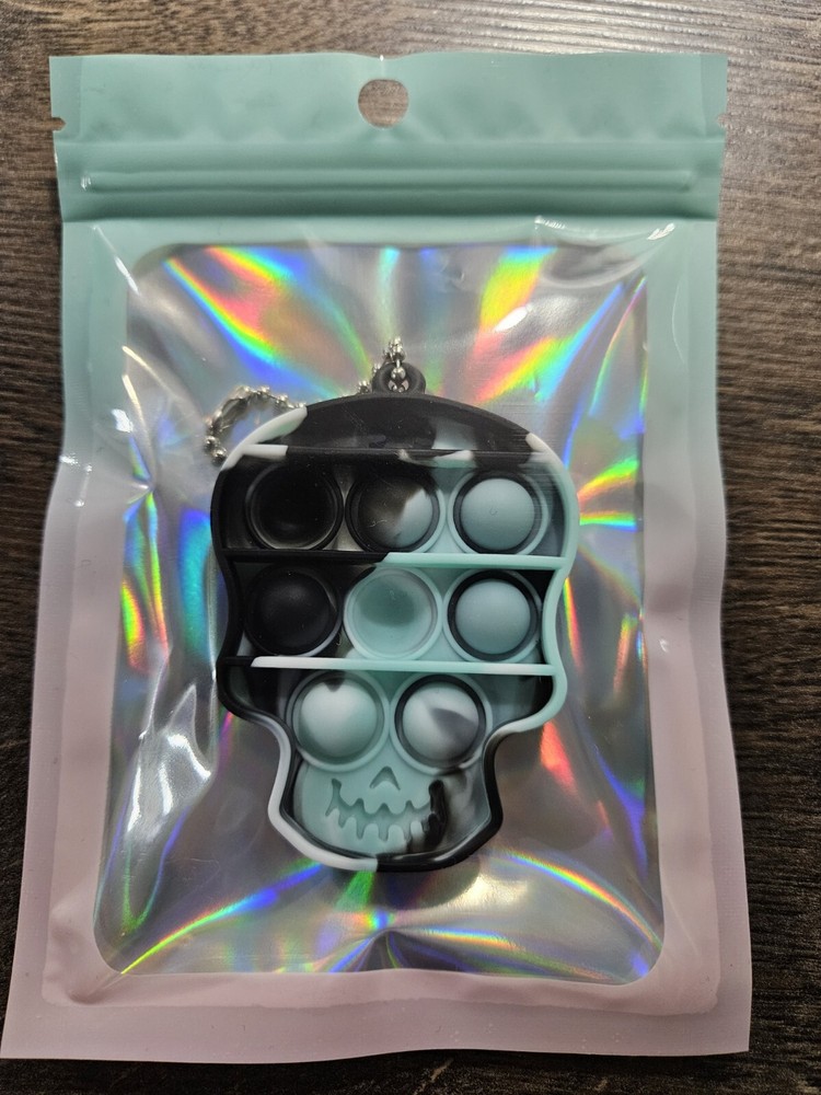 Halloween Skull Fidget Keyring