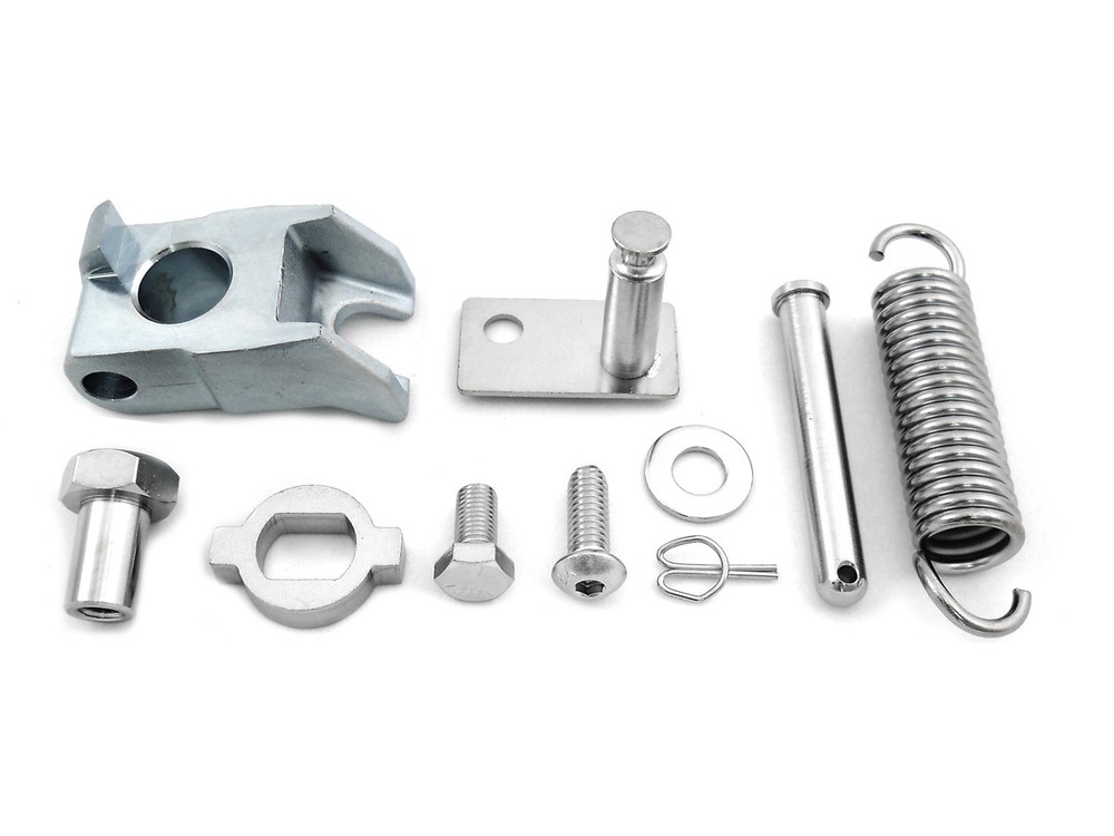 Chrome Kickstand Pivot Spring Kit for Harley Dyna FXD FXDWG Models 1998-2017