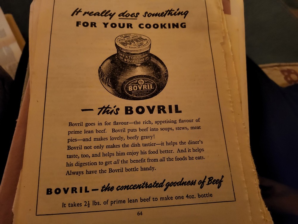 Xm45 Ephemera 1951 Advert Bovril