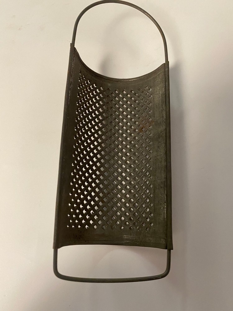Early Small Pierced Tin Grater with Handle ~ PR759