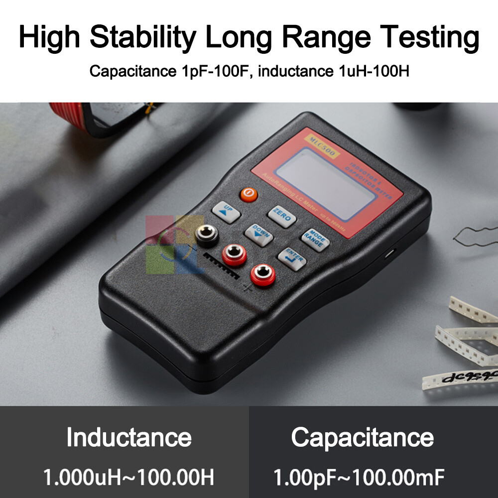 MLC500 High Precision Digital Auto-Range Capacitance Inductance Meter Anti-burn