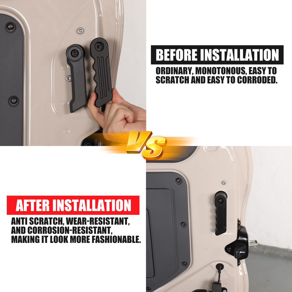 Black Inner Tailgate Switch Handle Off For Ineos Grenadier 2022-2024