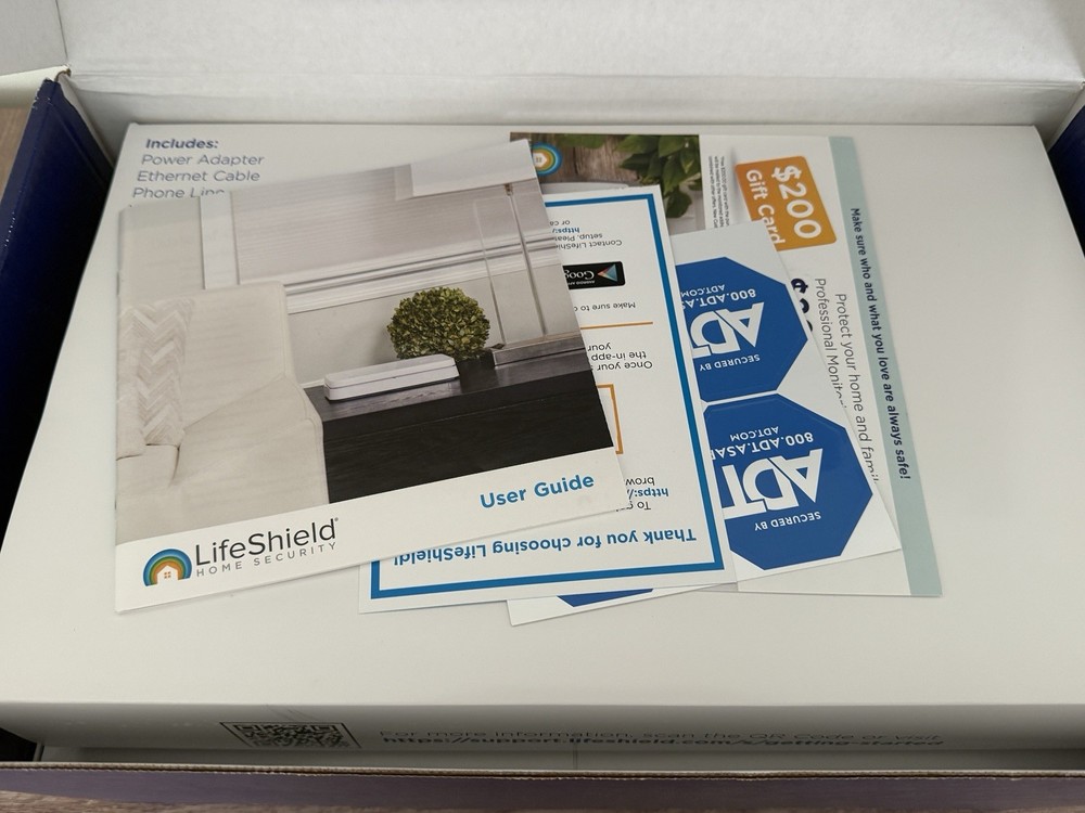 Life Shield ADT Security System Opened Box 2019