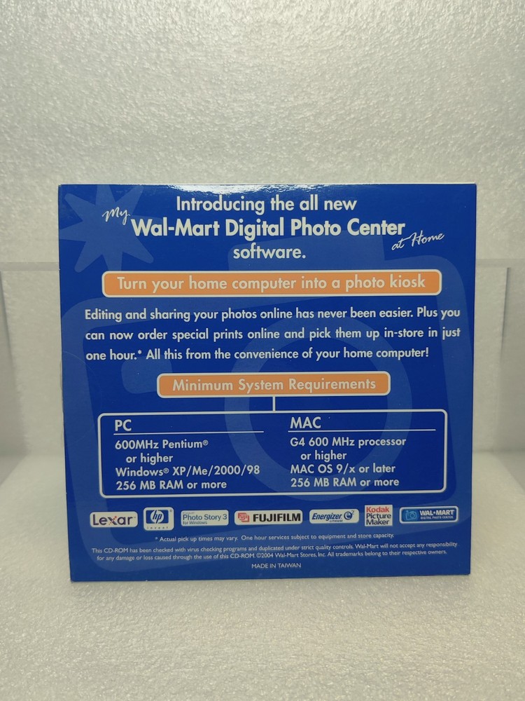 Walmart Digital Photo Center Organizer Software Disc