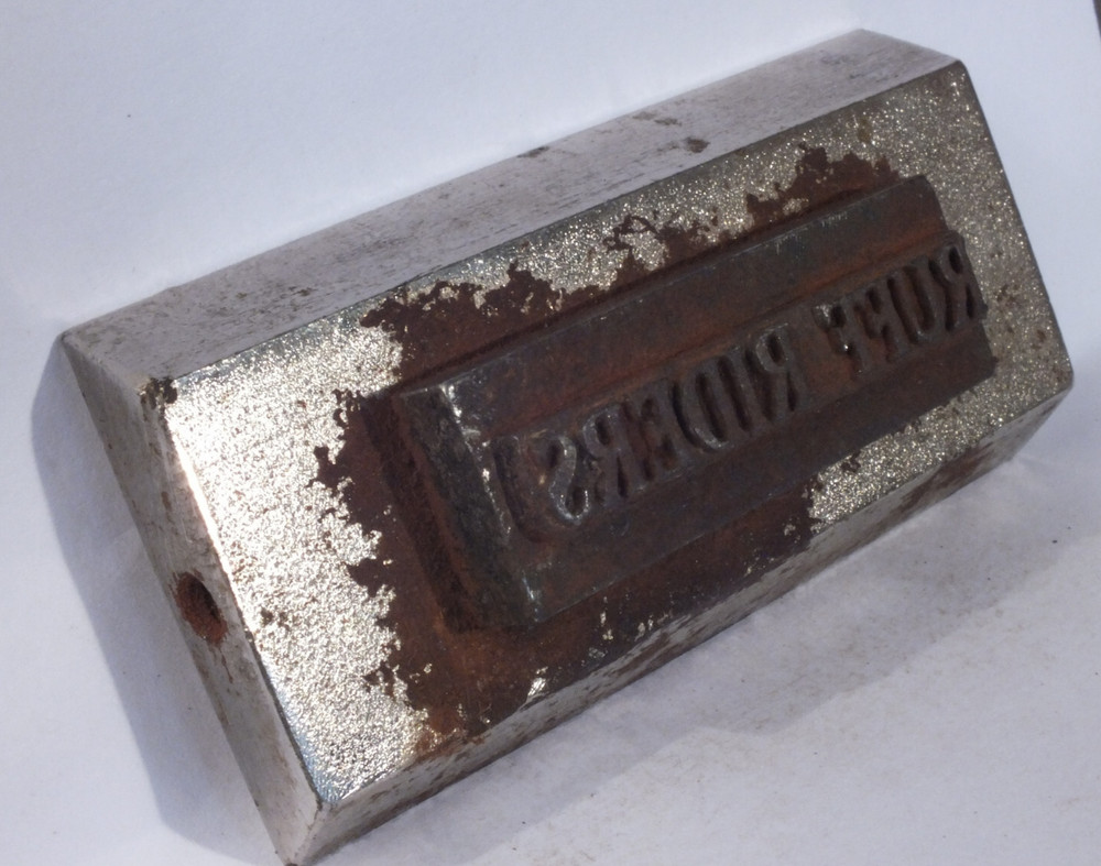 RUFF RIDERS: Steel Leather Embossing Stamp