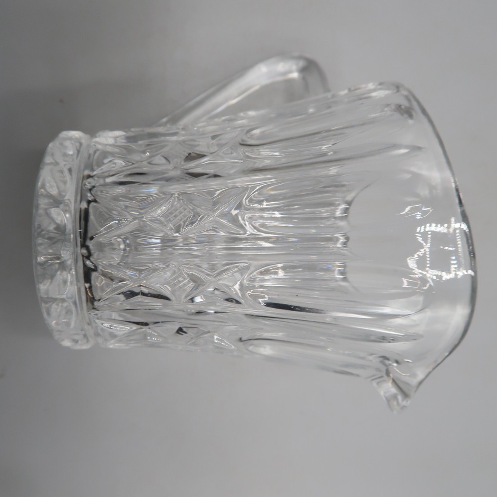 Clear Class Crystal Creamer Replacement 4 in Etched