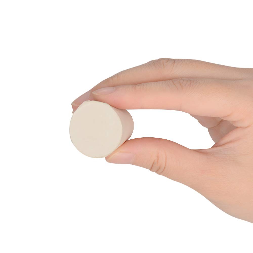 Solid Rubber Stoppers 10-Pack 4# White Tapered Lab Seal Rubber Stopper Fits A...