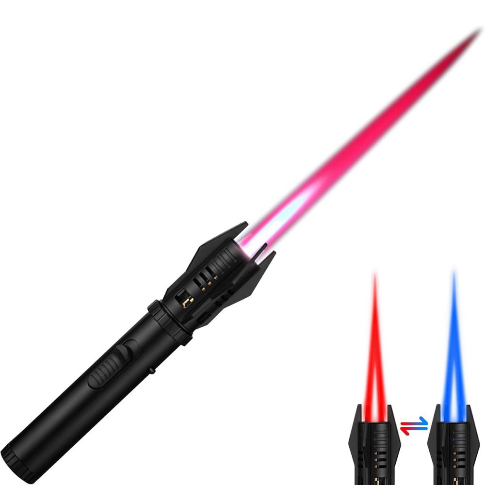 1X Jet Flame Lighter Refillable Storm Lighter Long Stick Lighter Windproof