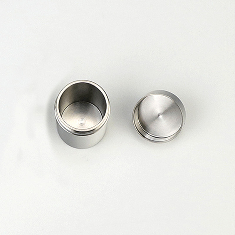 EDC Titanium Alloy Waterproof Pill Case Capsule Seal Container Storage Box