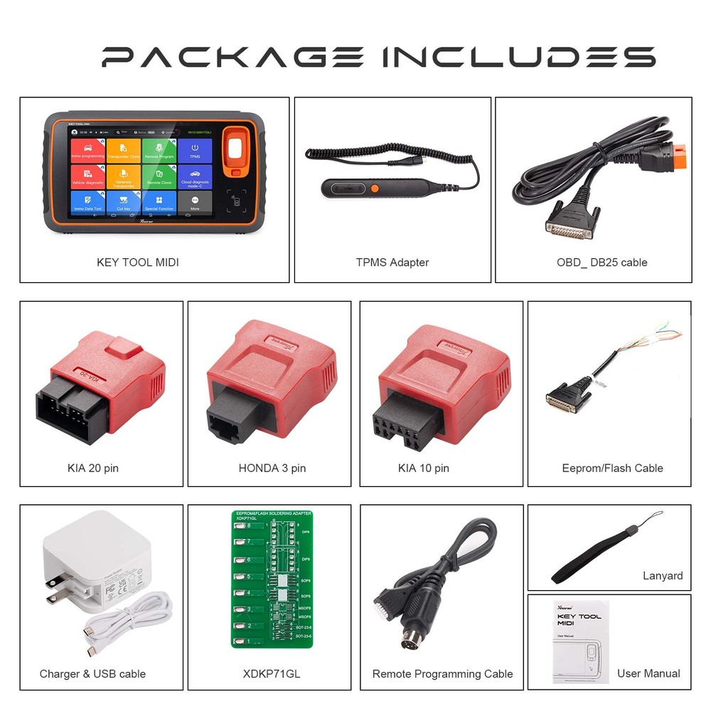 XHORSE VVDI KEY TOOL MIDI Basic Version IMMO Progarmmer Diagnostic TPMS Function