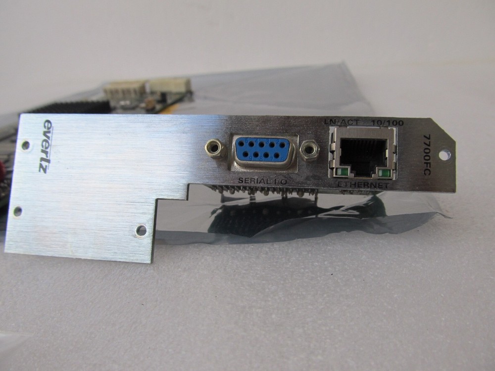 Evertz 7700FC Frame Controller + Backplane + Screws