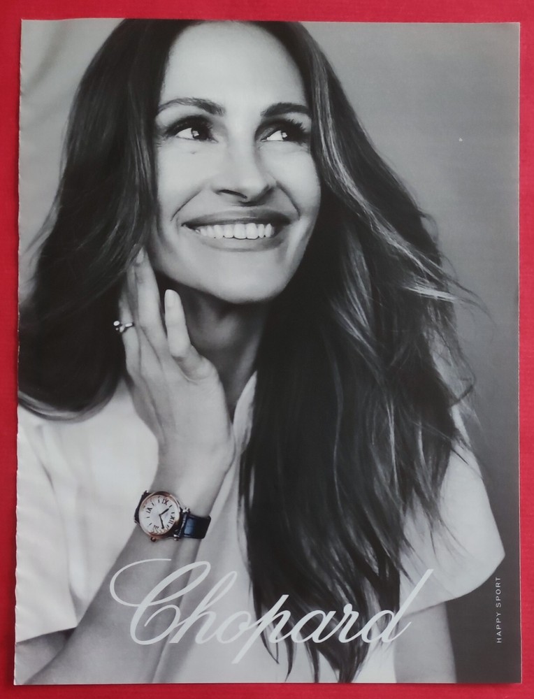 Press advertisement: Julia ROBERTS for the CHOPARD watch