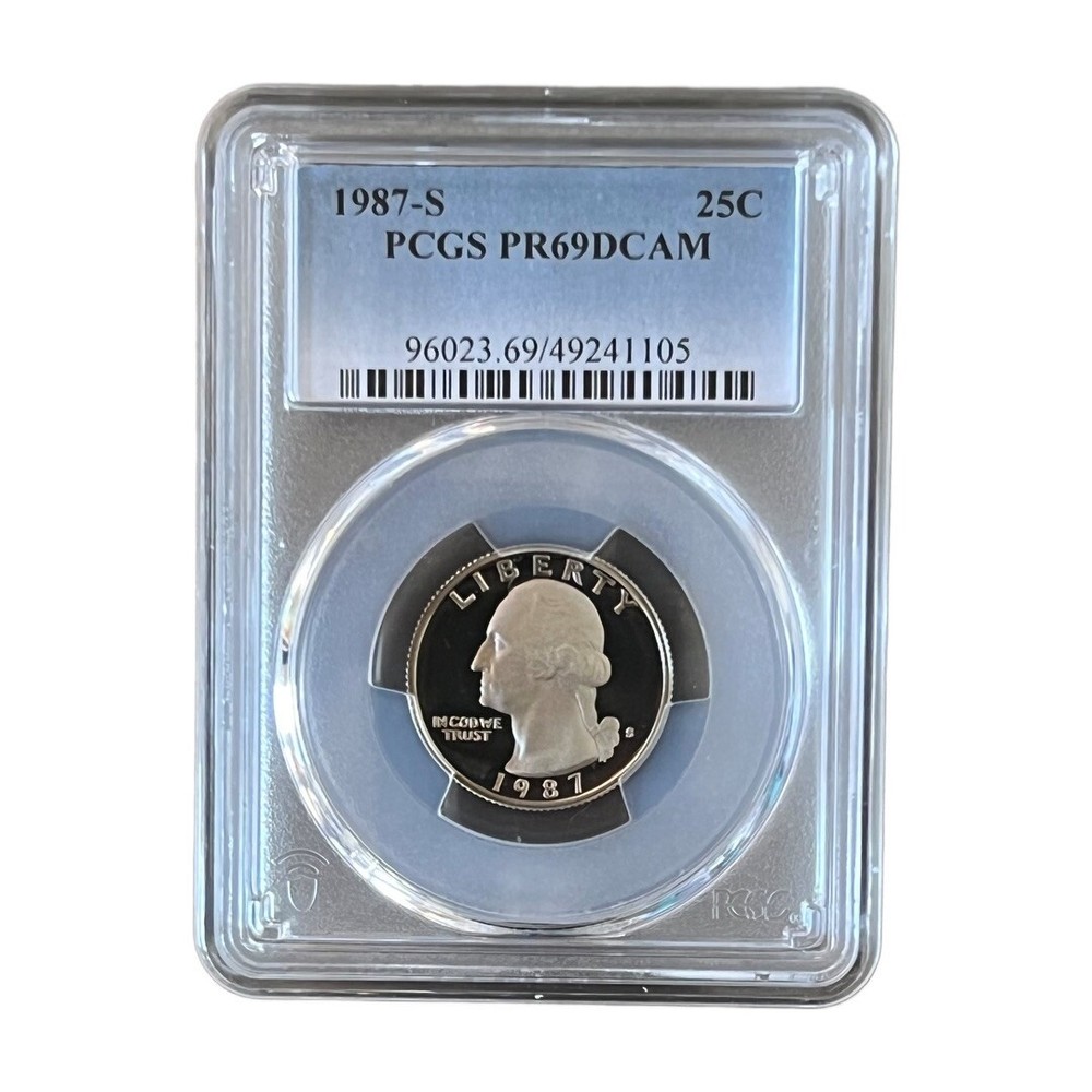1987-S Washington Quarter PCGS-PR69DCAM