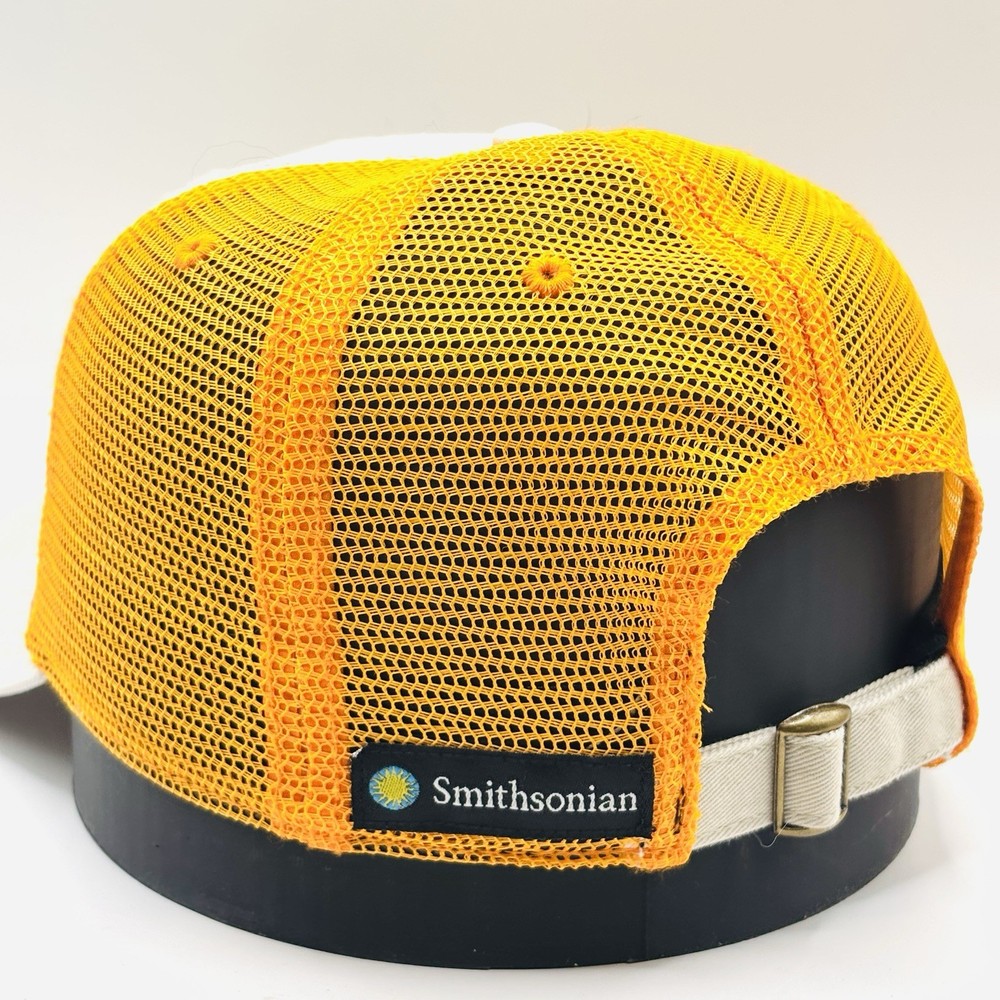 Smithsonian "Save The Bees" Orange / Tan Adjustable Back Strap Cap Hat Bioworld