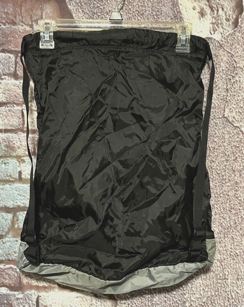 Fourth Element Artic Drawstring Black & Gray Accessories Bag with Buckles