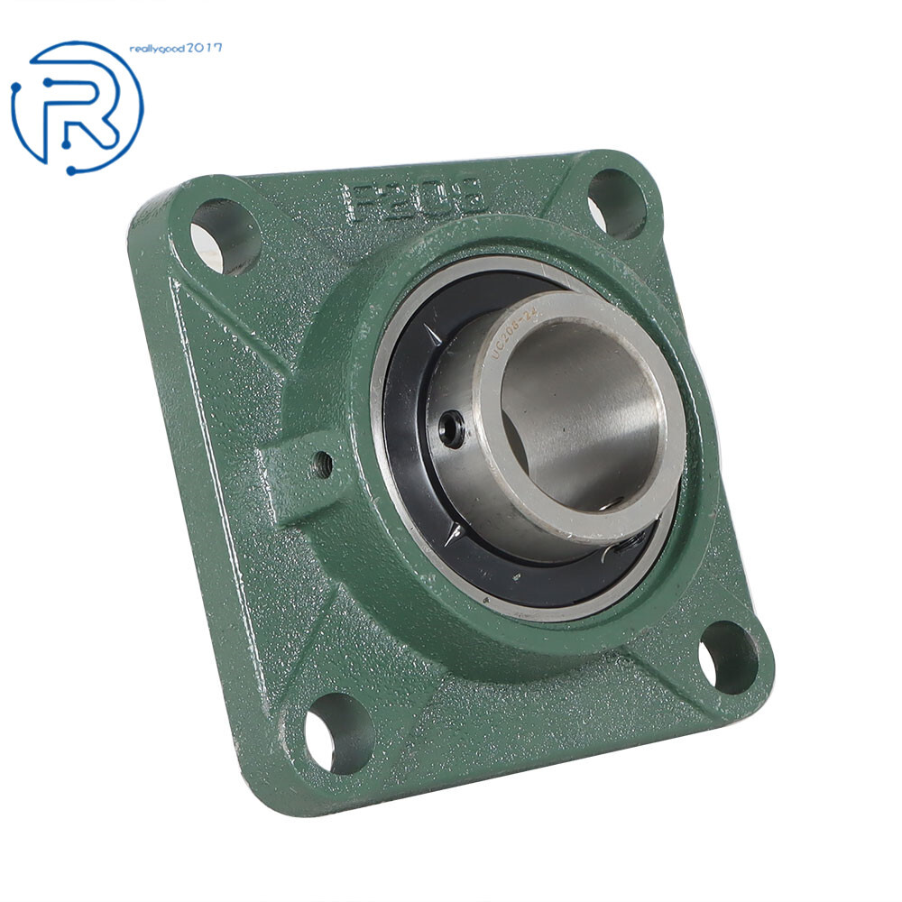 10PCS 1-1/2" Bore UCF208-24 Pillow Block Flange Bearing 4 Bolt Solid Base