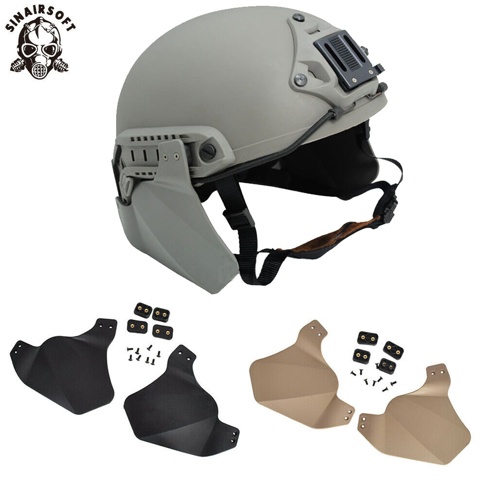 Tactical Fast Helmet Ears Protector Side Soft Covers for Fast Helmet Rail System