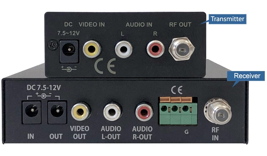 Long Range Video Audio Extender Over Coax Cable Extender Kit │Max 2000 FT 800M