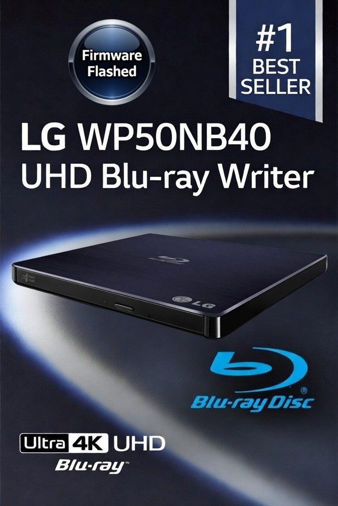 LG WP50NB40 4K UHD Friendly Blu-ray Unlocked Flashed MakeMKV External Slim
