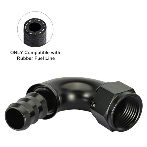 Push Lock Fitting One Piece Full Flow Hose End 12AN 120 Degree