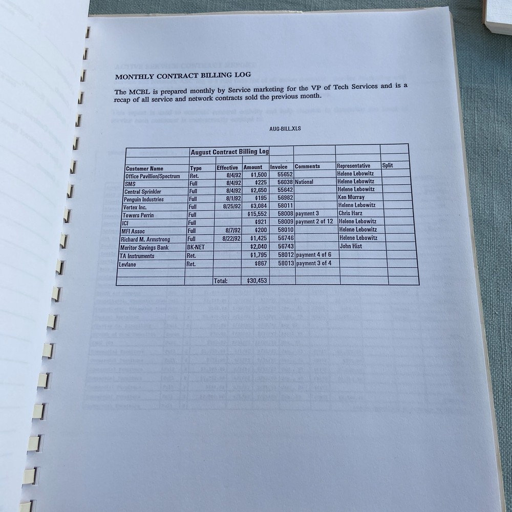 Vintage MicroAge Computer Solutions Technical Services Operations Manual Paper E