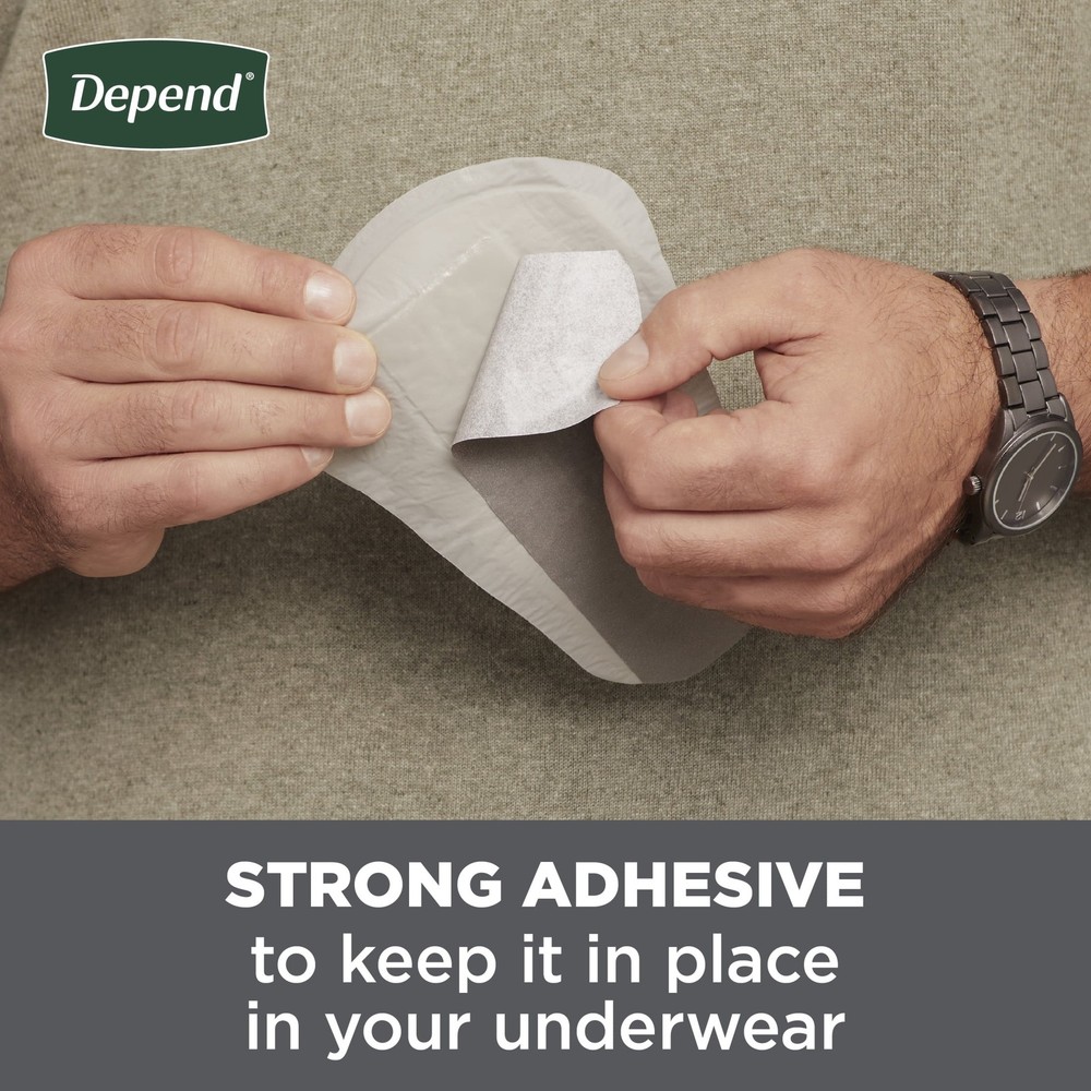 Depend Shields Incontinence Pads for Men, Light Absorbency, 58 Count