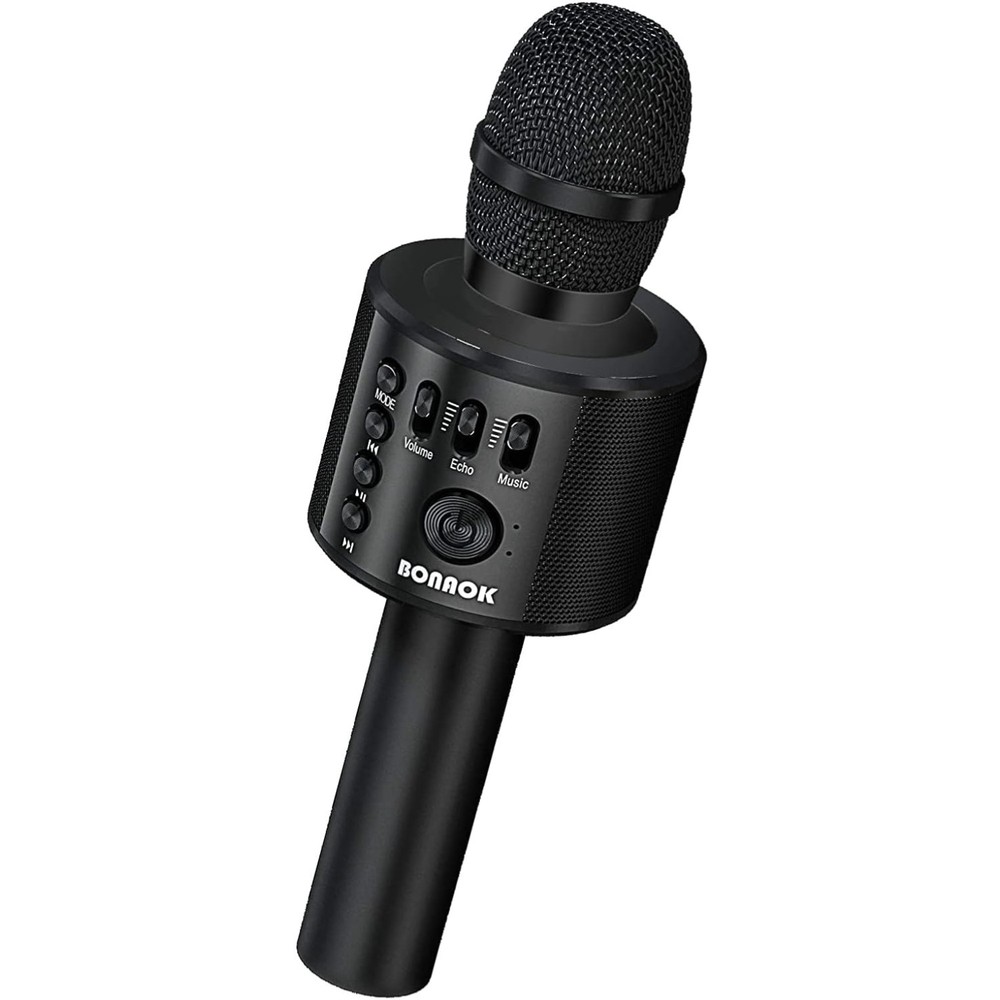 Handheld Karaoke Mic with Echo Control - Bluetooth Connectivity for Smartphones