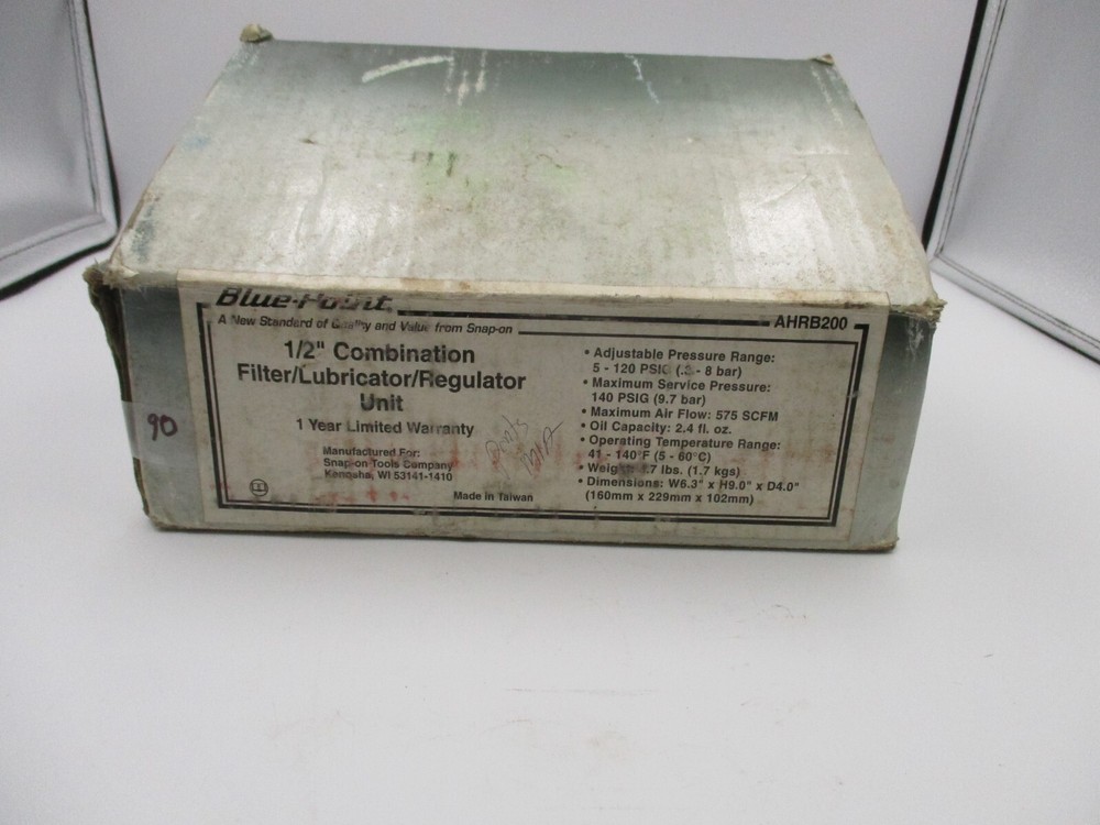 Blue Point 1/2" Combination Filter/Lubricator/Regulator Unit