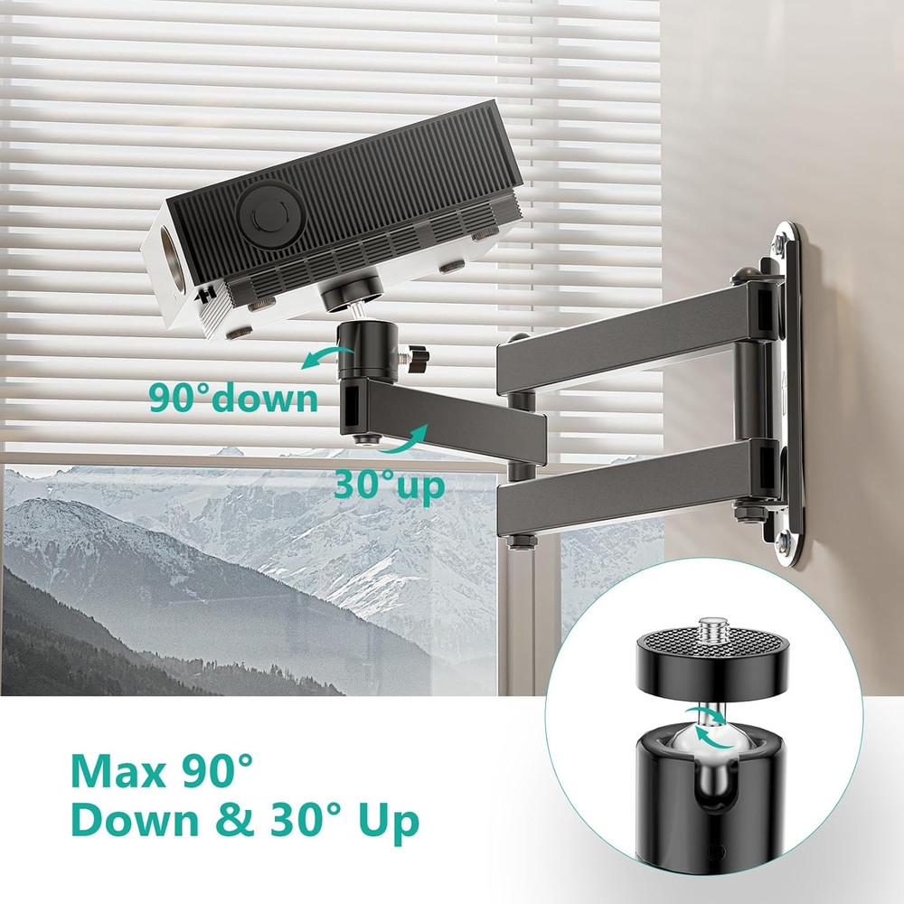 Bundle: Projector Mount with Projector Screen Mount （PSM00B+1330LMPM）